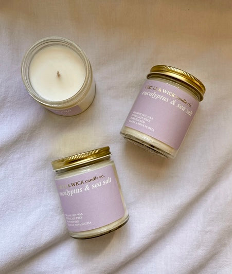 Circle & Wick -Eucalyptus & Sea Salt 9oz