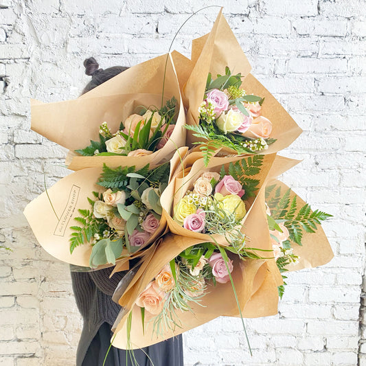 Rose bouquet-half dozen or dozen