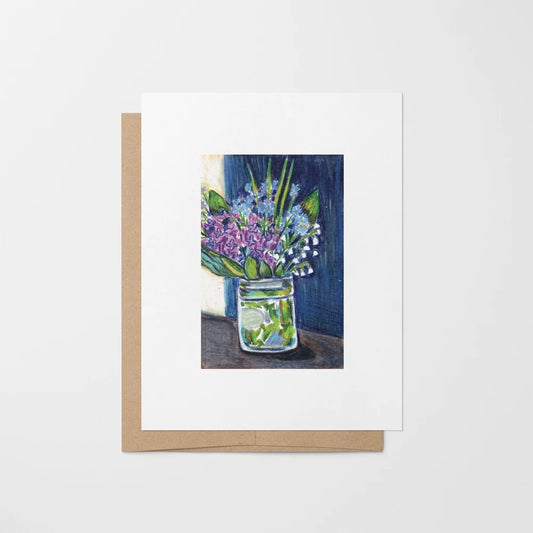 Jar of Lilac/ Greeting card