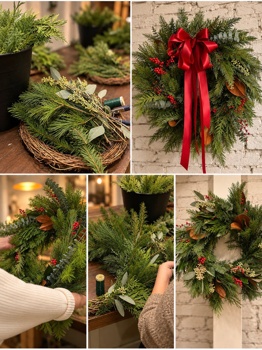Holiday Wreath Workshop Friday November 27th 6-7:30pm