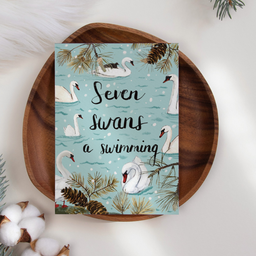 Seven Swans a Swimming by Briana Corr Scott