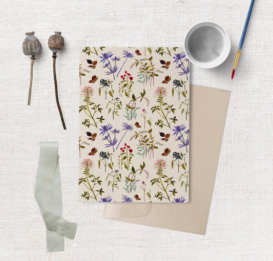 Cottage Wallpaper Card by Briana Corr Scott