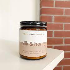 Circle & Wick Candle-Milk and Honey 9oz
